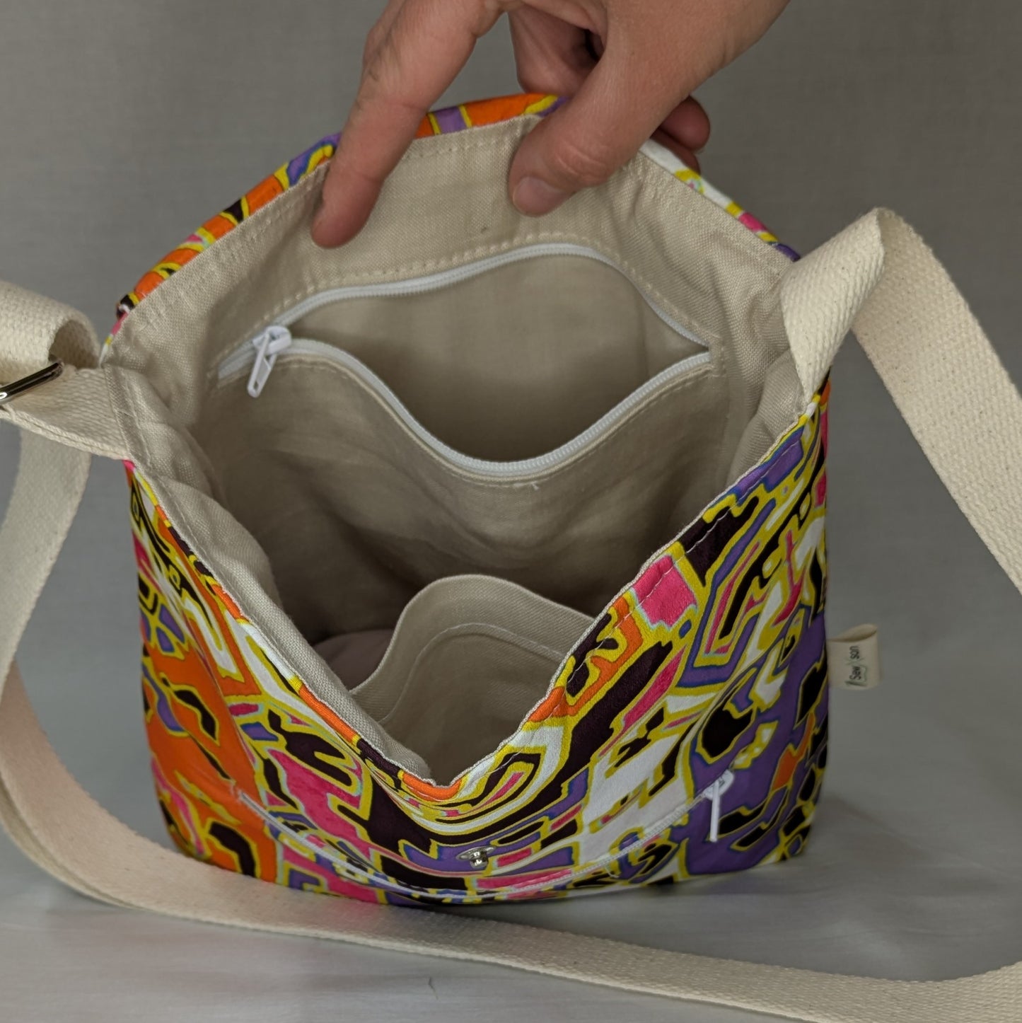 Vibrant Abstract Crossbody Bag