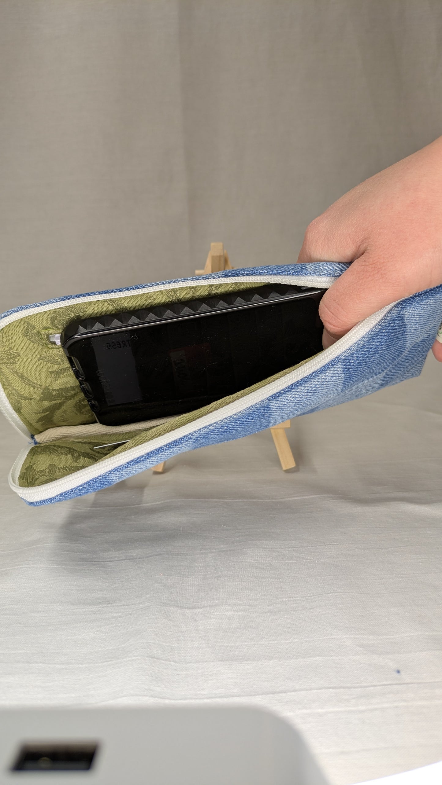 Recycled Denim Travel Wallet
