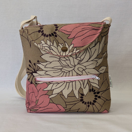 Recycled Jacquard Floral Crossbody Bag