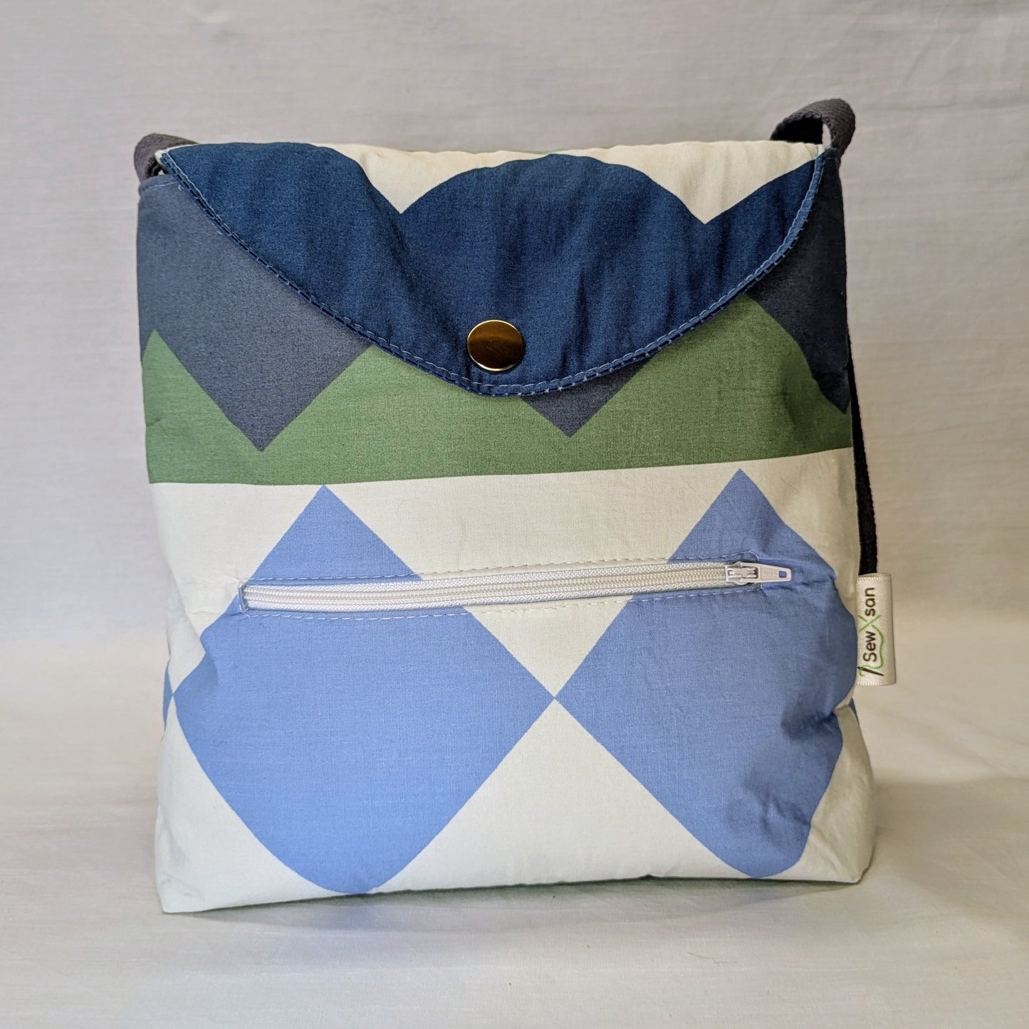 Geometric Print Crossbody Bag