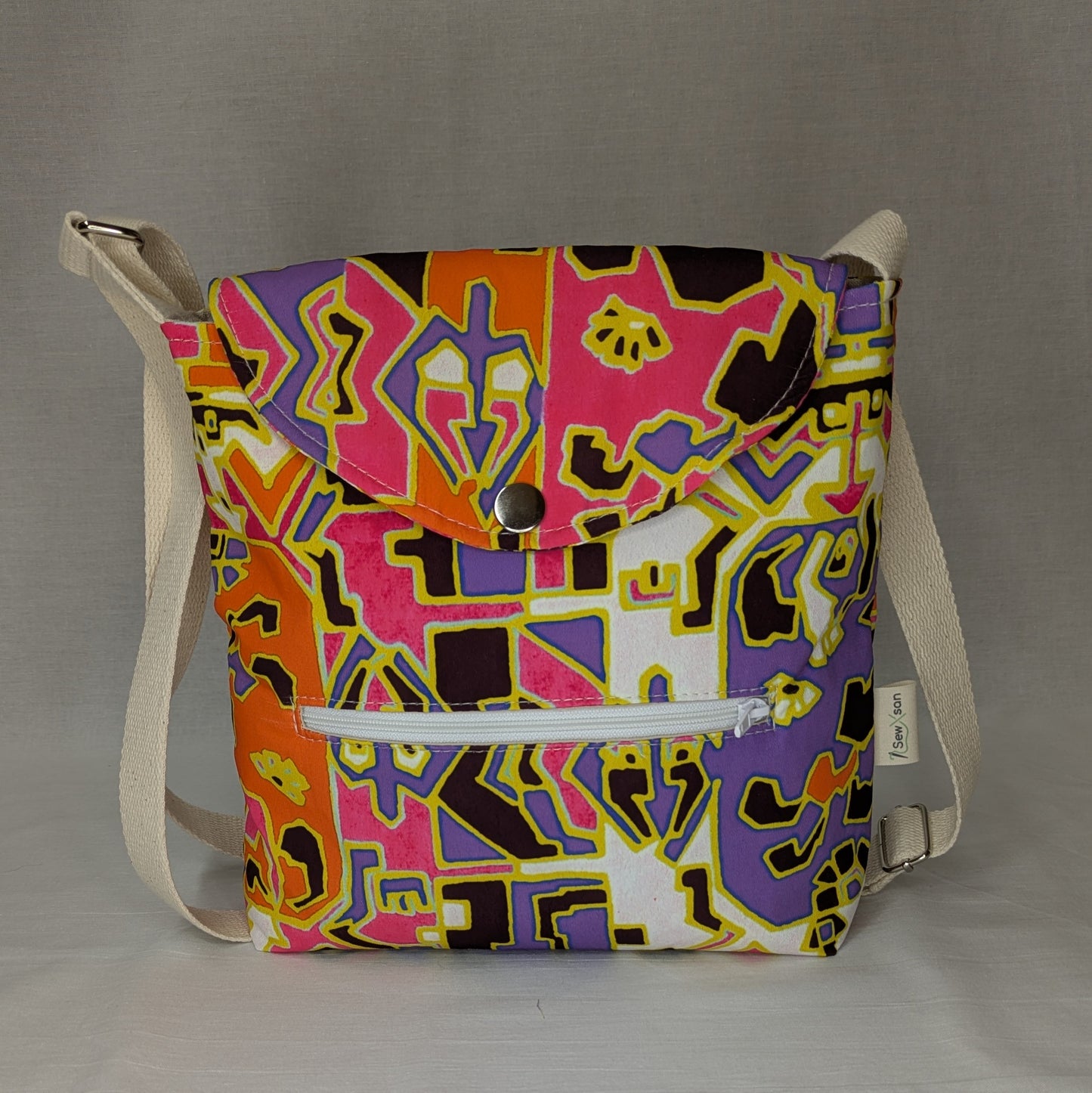 Vibrant Abstract Crossbody Bag
