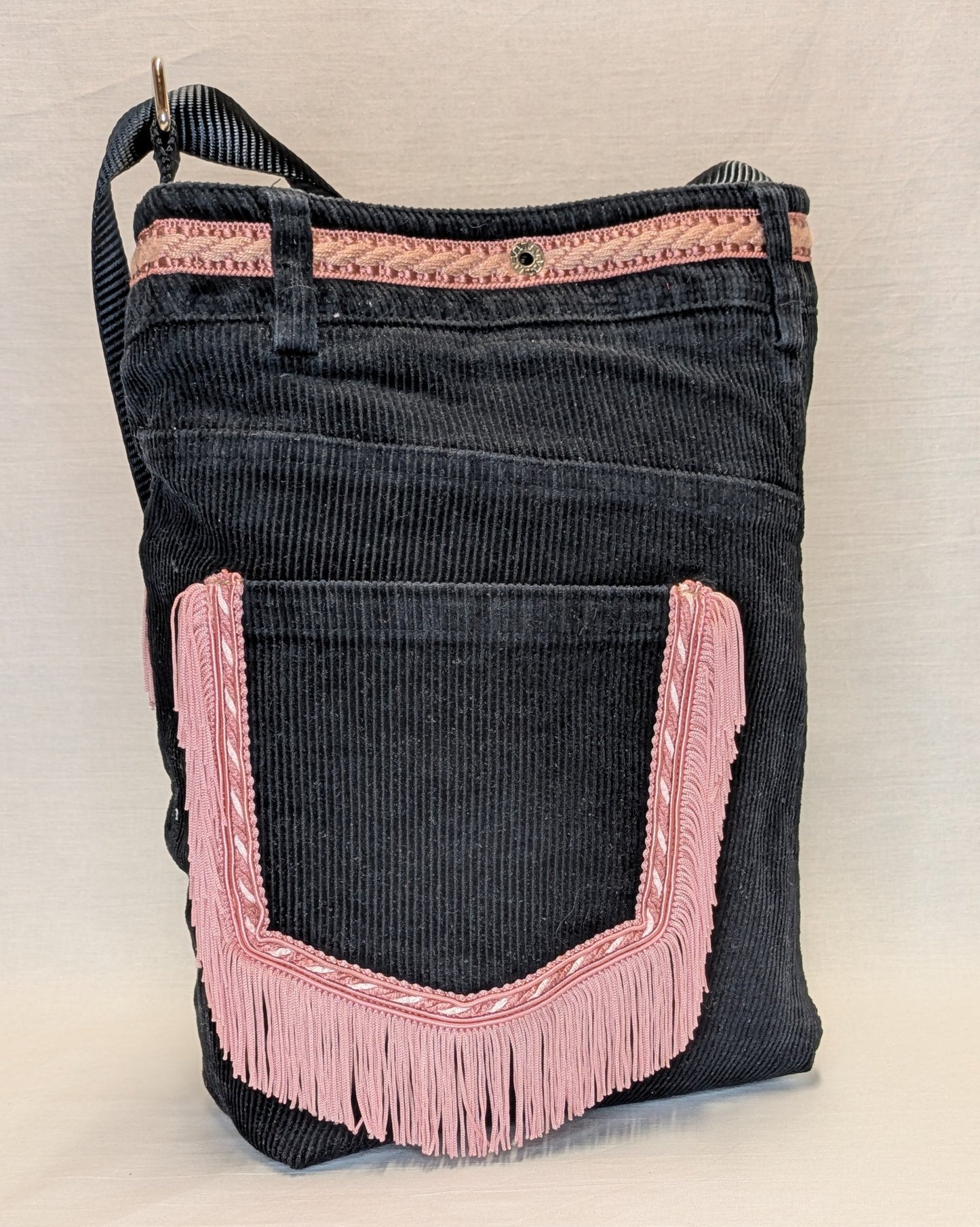 Black and Pink Recycled Bag