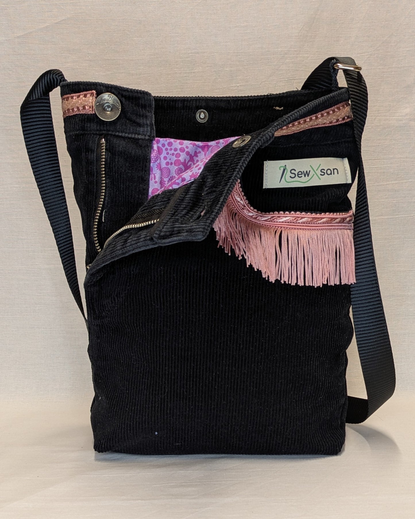 Black and Pink Recycled Bag
