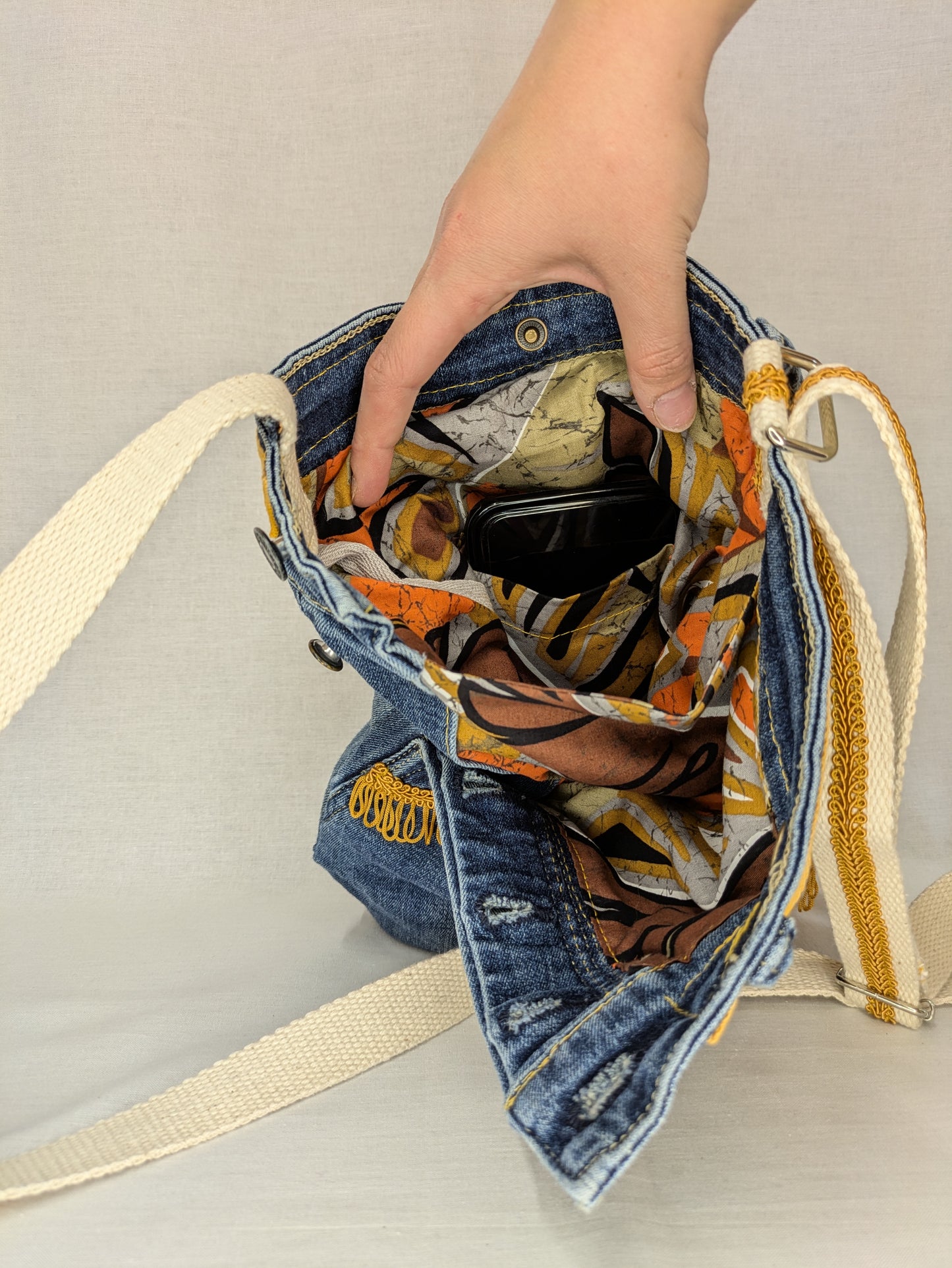 Recycled Jeans Bag