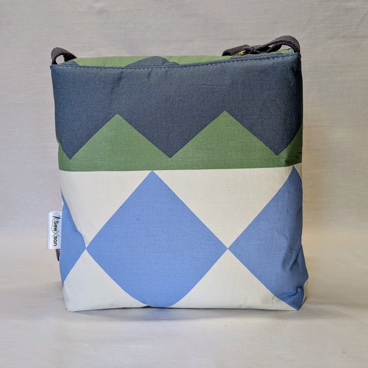Geometric Print Crossbody Bag